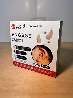 #ad Lucid Hearing BT Engage Premium OTC Hearing Aids Android OPEN BOX READ DESC $229.95