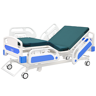 ICU Fully Electric Multi Purpose Hospital Bed with IV Pole Mattress $2998.00
