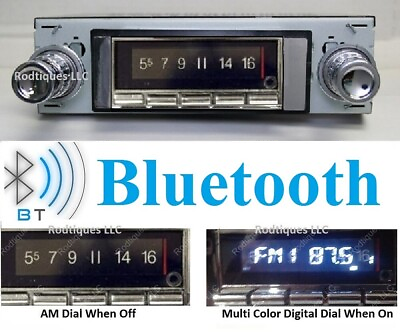 #ad 1963 1964 Impala Bel Air Bluetooth Stereo Radio Multi Color Display USA 740 $369.00
