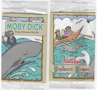 #ad KELLOGGS CEREAL GIVEAWAY PROMO 1994 PAGEMASTER MOBY DICK MINI COMIC CLASSICS $5.00