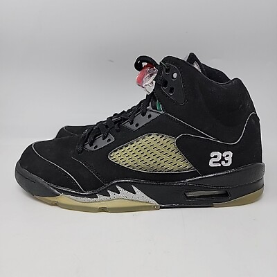 #ad Air Jordan Retro 5 Retro 2007 Black Metallic 136027 004 Size 10.5 $285.00
