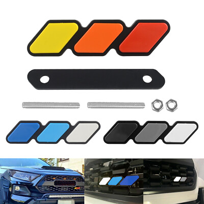 #ad Tri color Grille Badge Emblem For 2018 2019 Toyota Tacoma TRD 4Runner Tundra $8.99