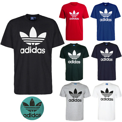 Adidas Men#x27;s T Shirt Trefoil Logo Graphic Athletic Short Sleeve Shirt #ad $19.88