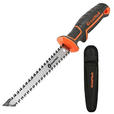 #ad GreatNeck 74031 Double Edge Jab Saw and Sheath Drywall Cutting Tool Double Si... $27.79