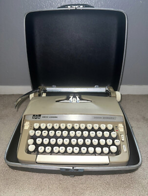 1960’s Vintage Smith Corona Sterling Portable Typewriter With Case $175.00