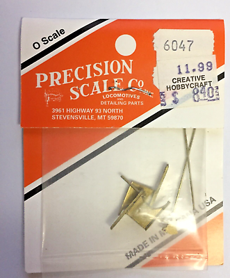 #ad O Precision Scale 6047 Support w Steps Rear Cab Early Baldwin Brass Part USA $15.85