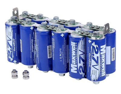 #ad Maxwell Durablue 16V 1000F Super Audio Capacitor Battery 12pcs 2.7V 3000Farads $490.00