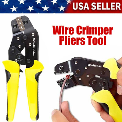 US Pro Crimping Tool Crimper Pliers Industrial Wire amp; Cable Crimp Connectors $16.59
