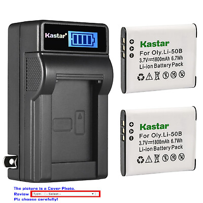 #ad Kastar Battery LCD Wall Charger for Casio Exilim EX TR10WE EX TR100 EX TR15 $7.99