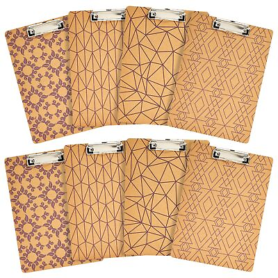 8 Pack Cute Clipboards with Low Profile Clips Wooden Clip Boards 8.5x11 $24.99