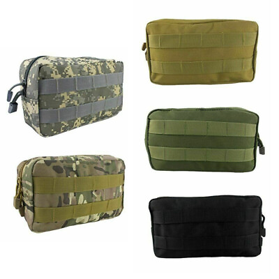 #ad Molle Outdoor Utility Tactical Waist Pack Pouch Military Camping Hiking Belt Bag $12.99