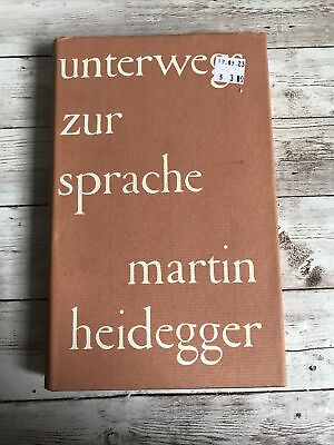 #ad Unterwegs Zur Sprache Martin Heidegger German $25.00