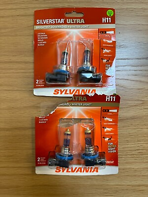 #ad Sylvania H11 SilverStar ULTRA Headlight 2 Pairs 4 Bulbs $27.99