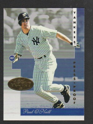 #ad 1996 LEAF SIGNATURE GOLD PRESS PROOFS PARALLEL #31 PAUL O#x27;NEILL YANKEES SP $5.95