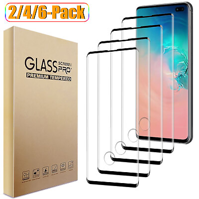 #ad For Samsung Galaxy S10 S10 Plus S10e Clear Tempered Glass Full Screen Protector $15.99