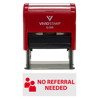 #ad Vivid Stamp No Referral Needed Medical Self Inking Rubber Stamps $11.87