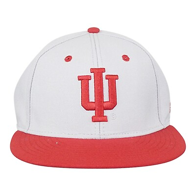 #ad #ad Indiana Hoosiers NCAA adidas Men#x27;s Grey Red Structured Flex Hat $19.99