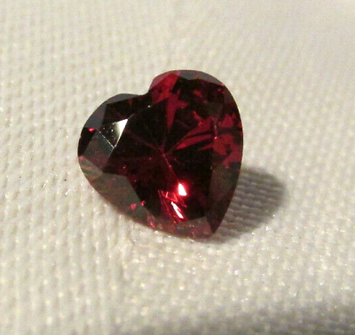 #ad Cubic Zirconia Garnet lab cut 8x8mm HEART Shape Gemstone Craft loose Lot 25 $31.25