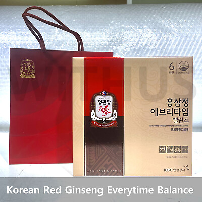 JUNG KWAN JANG 6 years Korean Red Ginseng Everytime Balance 10mL X 30 sticks 정관장 $70.99