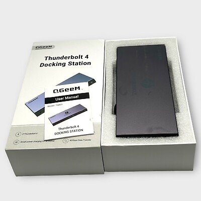 QGeeM 16 in 1 USB C Thunderbolt 4 Docking Station Dual Monitor 4K or Single 8K $99.00