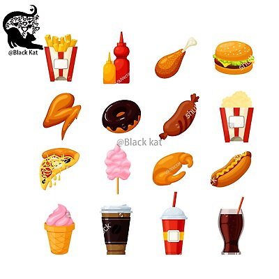#ad Drinks Food Ham Pizza Chicken Burger Cola Donut Metal Cutting Dies Card Craft $14.18