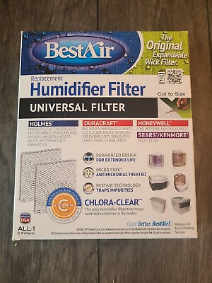 BestAir ALL 1 PDQ 5 Universal Extended Life Humidifier Replacement Paper Wick... $7.00