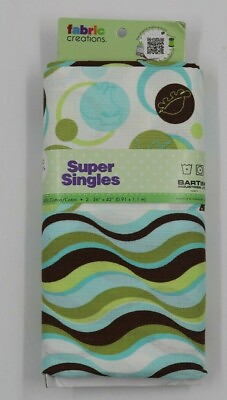 #ad Fabric Creations Super Singles 2 36quot;x 42quot; Cotton Fabric NEW $12.99