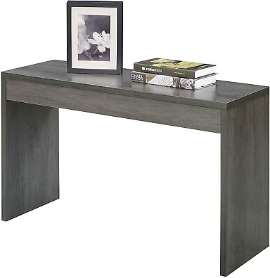 #ad Console Table Desk Vanity Home Entryway Hall Storage Furniture Charcoal Gray $150.97
