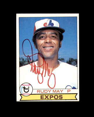 #ad Rudy May Signed Original 1979 Topps Montreal Expos Autograph $10.00
