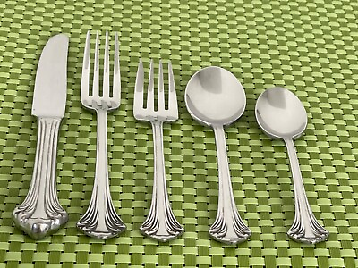 #ad Towle COLONIAL PLUME Stainless 18 8 Germany Smart Choice Flatware E10WU $45.85