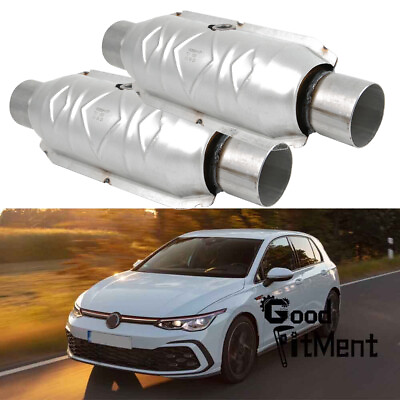 #ad For Volkswagen VW Golf GTI Pair 2.5quot; Catalytic Converter EPA Approved In Outlet $145.24