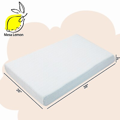 #ad Baby Infant Memory Foam Crib Mattress Pad Bedding Toppers 38x26x3 inch for Graco $35.98
