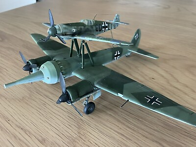 #ad Luftwaffe Mistel Bf109 and Junkers Ju88 Built Model $135.00