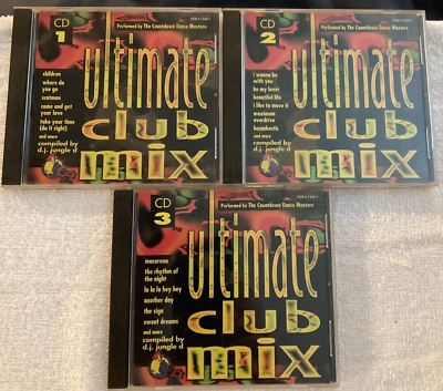 #ad 3 CD Set Ultimate Club Mix by D.J. Jungle D amp; The Countdown Dance Masters $9.95