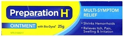 #ad Canadian Preparation H Ointment With Bio Dyne Multi Symptom 25g Canada New $22.99