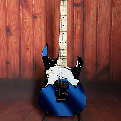 Custom Blue Beauty ST Electric Guitar Solid Body Maple Fretboard Vibrato Tremolo $166.25
