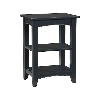 #ad Alaterre Furniture Shaker Cottage End Table with 2 FURNITURE Charcoal Gray $177.32