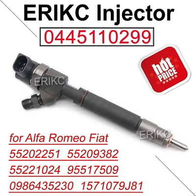 #ad 0445110299 Injector for Bosch Alfa Romeo Fiat Lancia 55202251 55209382 55221024 $82.90