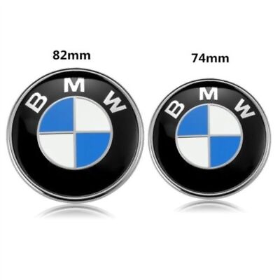2PCS Front Hood amp; Rear Trunk 82mm amp; 74mm ORIGINAL BMW Badge Emblem 51148132375 $12.99