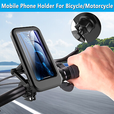 Bike Phone Mount Waterproof Bike Cell Phone Holder for Motorcycle Bike Handlebar $10.39
