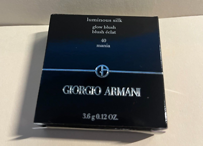 GIORGIO ARMANI BEAUTY LUMINOUS SILK GLOW BLUSH 40 MANIA New In Box $19.49