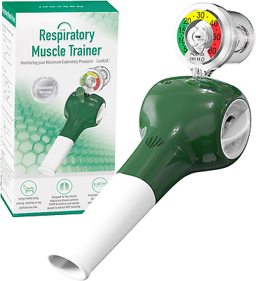 #ad Breathing Exercise Device for Lungs Inspiratory Respiratory Muscle Trainer for $38.99