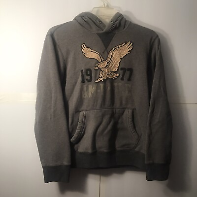 American Eagle Outfitters Pullover Hoodie M medium Vintage Gray Mens $10.00