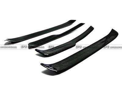 #ad For BMW E90 Carbon Fiber Door Sill Step Panel Glossy Side Plate Trim cover parts $303.41