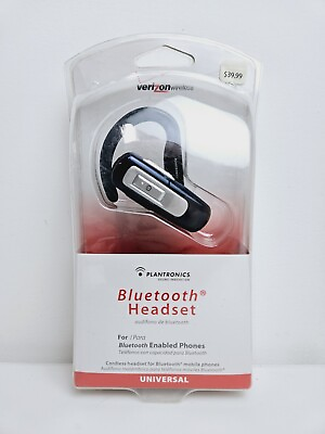 #ad Verizon Wireless Plantronics Universal Bluetooth Headset PBT222Z New Sealed $24.95