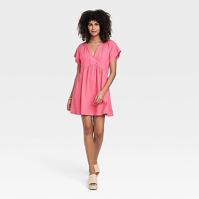 Women#x27;s Short Sleeve Dress Universal Thread $6.99