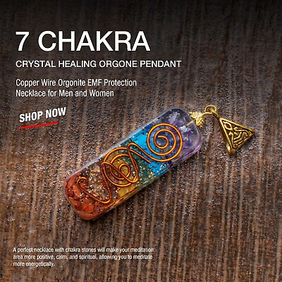#ad Natural Healing 7 Chakra Orgone Pendant Energy Generator Balancing All Chakras $11.89