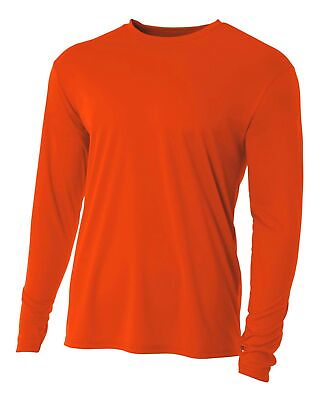 #ad A4 NB3165 Youth Long Sleeve Dri Fit Moisture Wicking Cooling Performance Crew $13.20