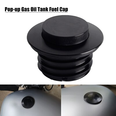 #ad Flush Mount Vented Pop Up Gas Oil Tank Fuel Cover Cap Fit Harley Touring FLTRXST $38.61
