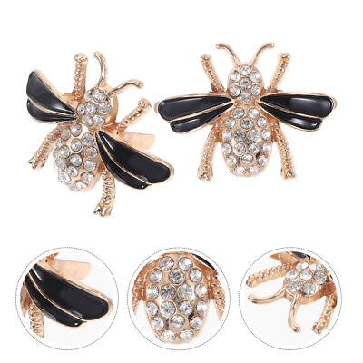 2pcs Women Shoe Charms Bee Shoe Clips Decorative Shoe Clips Cute Shoe Buckles $10.99
